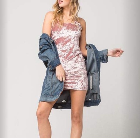 POLLY & ESTHER - velvet mini dress - Picture 3 of 9